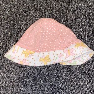 Pink poka dot hat